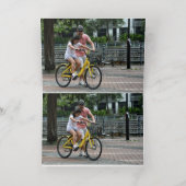 Carte De Vacances Métallisée Première Fête des pères (Couchage intérieur)