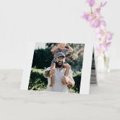 Carte De Vacances Métallisée Première Fête des pères (Orchidée)