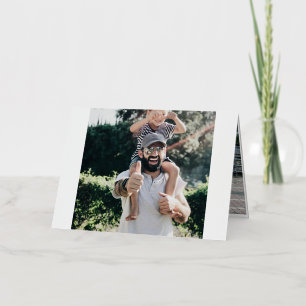 Carte De Vacances Métallisée Première Fête des pères