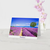 Carte De Vacances Métallisée Provence (Orchidée)