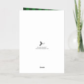 Carte De Vacances Métallisée Russe Plaid Christmas Tree Forest Photo Real (Verso)