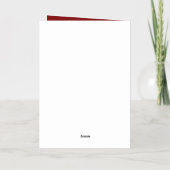 Carte De Vacances Métallisée Simple Foil Christmas Card (Verso)