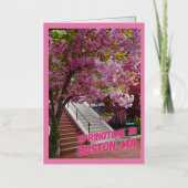 Carte De Vacances Métallisée Springtime à Boston, MA (Recto)