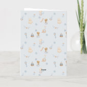 Carte De Vacances Métallisée Sweet Little Mouse Birthday (Verso)