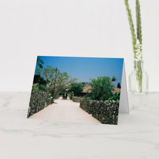 Carte De Vacances Métallisée taketomi_iland okinawa japan