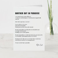 Un autre jour dans le poème paradisiaque noir blan