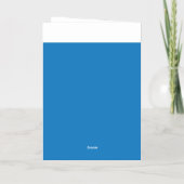 Carte De Vacances Métallisée Un ciel bleu clair sans nuages remplit tout le (Verso)