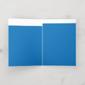 Carte De Vacances Métallisée Un ciel bleu clair sans nuages remplit tout le (Couchage intérieur)