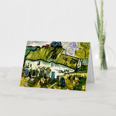 Carte De Vacances Métallisée Van Gogh - Ferme à deux chiffres (Recto)