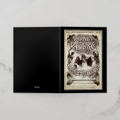 Carte De Vacances Métallisée Varney le vampire (couverture de publication) (Mise à l'extérieur)