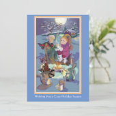 Carte de vacances mignonne (Debout devant)