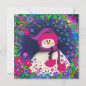 Carte de vacances mignonne et féminine avec un bon (Devant)