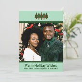 Carte de vacances Mini Forêt de Noël (Debout devant)