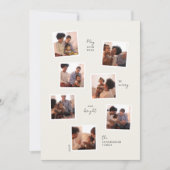 Carte de vacances minimale à sept photos (Devant)