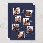 Carte de vacances minimale à sept photos (Devant / Derrière)