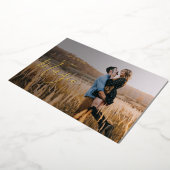 Carte de vacances minimale en feuille d'or avec ph (Rotation)