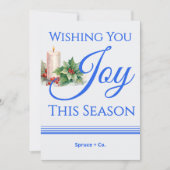 Carte de vacances minimaliste | Ajouter un nom de  (Devant)