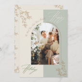 Carte de vacances minimaliste Arch Family (Devant / Derrière)