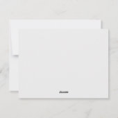 Carte de vacances minimaliste chic (Dos)