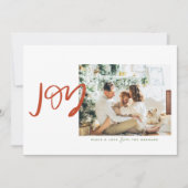 Carte de vacances minimaliste Joie (Devant)