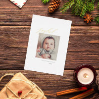 Carte de vacances minimaliste Joyeux Foil