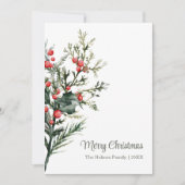 Carte de vacances minimaliste moderne Mistletoe (Devant)