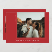 Carte de vacances minimaliste simple moderne (Devant / Derrière)