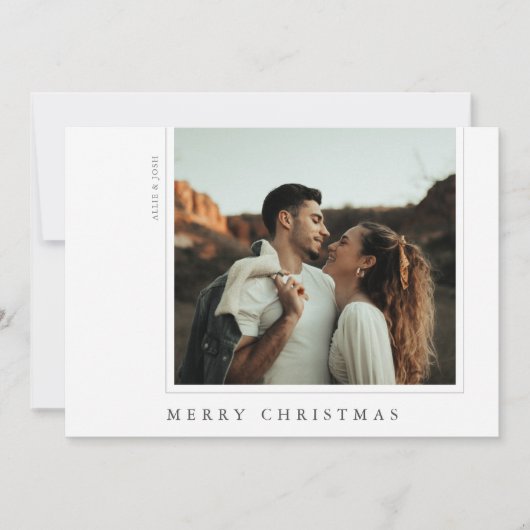 Carte de vacances minimaliste simple moderne (Devant)