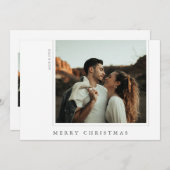 Carte de vacances minimaliste simple moderne (Devant / Derrière)