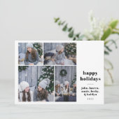 carte de vacances minime 4 photo fun festive (Debout devant)