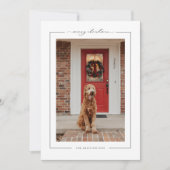 Carte de vacances minime Joyeux Noël Etoiles Photo (Devant)