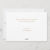 Carte de vacances minime moderne Merry & Bright Ph (Dos)