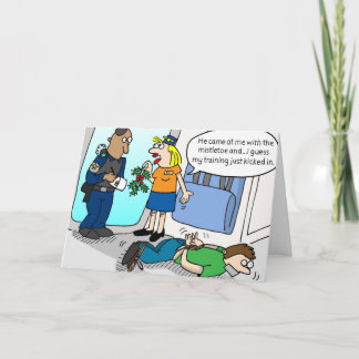 Carte de vacances Mistletoe