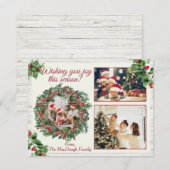 Carte de vacances Mistletoe Flat (Devant / Derrière)