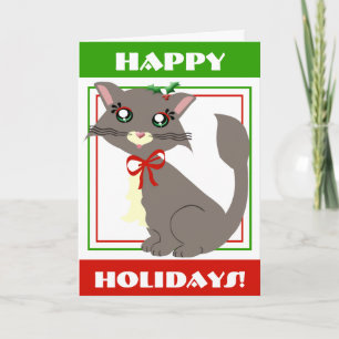 Carte de vacances Misty Toon Kitty !