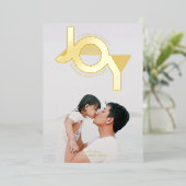 Carte de vacances Modern Joy Photo Foil (Debout devant)