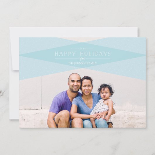 Carte de vacances moderne à carreaux (Devant)