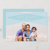 Carte de vacances moderne à carreaux (Devant / Derrière)