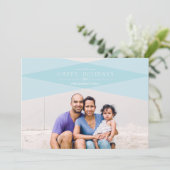 Carte de vacances moderne à carreaux (Debout devant)