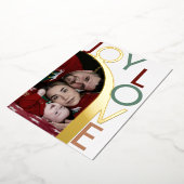 Carte de vacances moderne à l'aspect métallisé ave (Rotation)