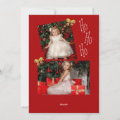 Carte de vacances moderne à photos multiples de No (Dos)