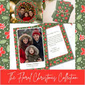 Carte de vacances moderne à plat avec photo de fle