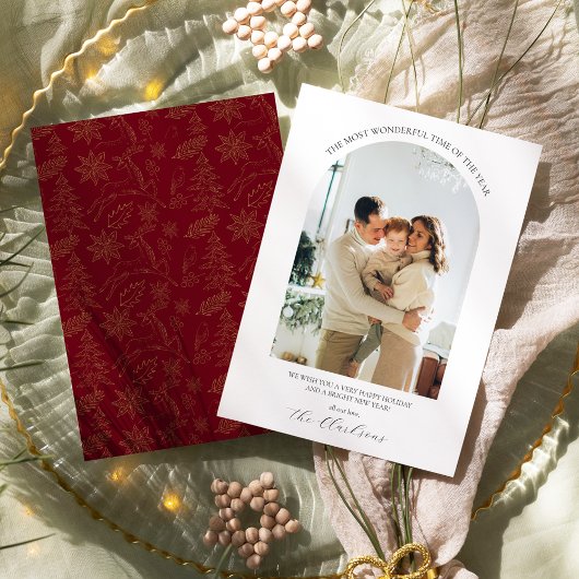 Carte de vacances moderne boho