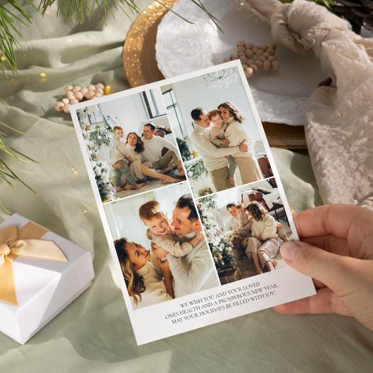 Carte de vacances moderne boho