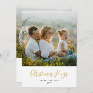 Carte de vacances moderne de Noël de deux prises