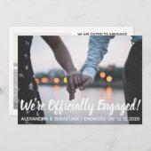 Carte de vacances moderne Elegance Engagée Apparte (Devant / Derrière)