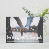 Carte de vacances moderne Elegance Engagée Apparte (Debout devant)