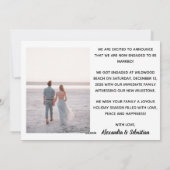Carte de vacances moderne Elegance Engagée Apparte (Dos)