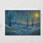 Carte de vacances moderne élégante fantaisiste uni (Devant / Derrière)