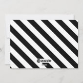 Carte de vacances moderne en noir et blanc (Dos)